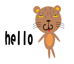 Leaves and animal friends. sticker #5311691