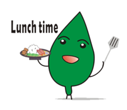 Leaves and animal friends. sticker #5311694