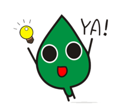 Leaves and animal friends. sticker #5311697