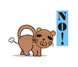 Leaves and animal friends. sticker #5311702