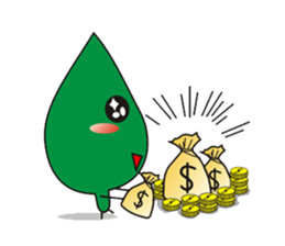 Leaves and animal friends. sticker #5311703