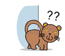 Leaves and animal friends. sticker #5311704