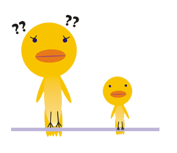 Leaves and animal friends. sticker #5311710