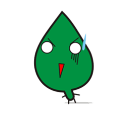 Leaves and animal friends. sticker #5311713