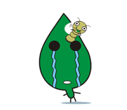 Leaves and animal friends. sticker #5311715