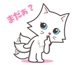 Question and answer(cute cat small snow) sticker #5312396