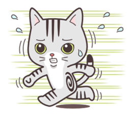 Question and answer(cute cat small snow) sticker #5312397