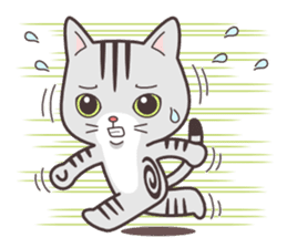 Question and answer(cute cat small snow) sticker #5312397
