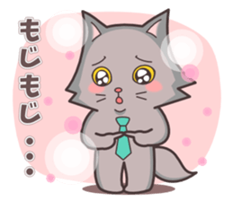 Question and answer(cute cat small snow) sticker #5312400