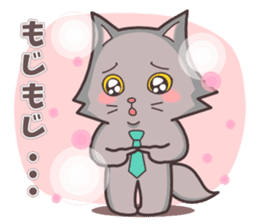 Question and answer(cute cat small snow) sticker #5312400