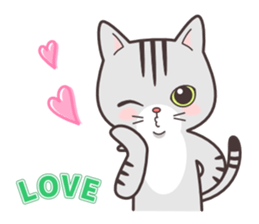 Question and answer(cute cat small snow) sticker #5312401