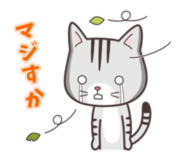 Question and answer(cute cat small snow) sticker #5312403