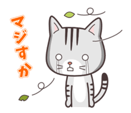 Question and answer(cute cat small snow) sticker #5312403