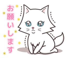 Question and answer(cute cat small snow) sticker #5312408