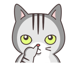 Question and answer(cute cat small snow) sticker #5312412