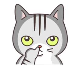 Question and answer(cute cat small snow) sticker #5312412