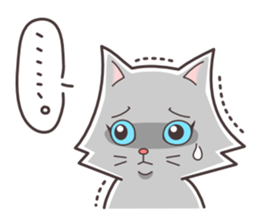 Question and answer(cute cat small snow) sticker #5312413