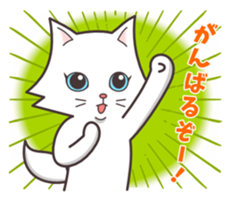 Question and answer(cute cat small snow) sticker #5312416