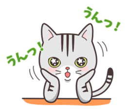 Question and answer(cute cat small snow) sticker #5312418