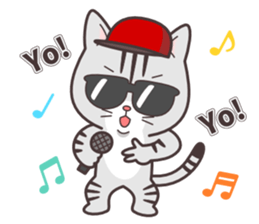 Question and answer(cute cat small snow) sticker #5312420