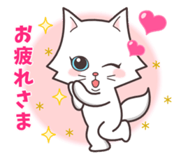 Question and answer(cute cat small snow) sticker #5312427
