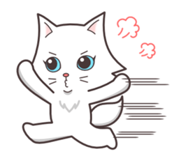 Question and answer(cute cat small snow) sticker #5312433