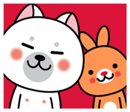 Picky dog & Silly rabbit sticker #5312468