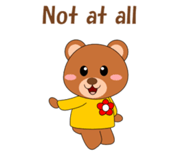 Conversation with Bear cub English sticker #5312884