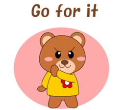 Conversation with Bear cub English sticker #5312886