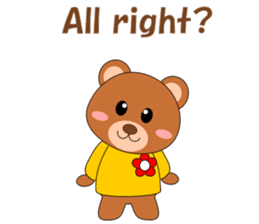 Conversation with Bear cub English sticker #5312888