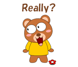 Conversation with Bear cub English sticker #5312902