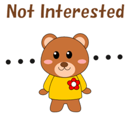 Conversation with Bear cub English sticker #5312909