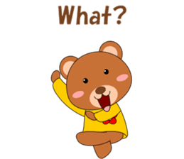 Conversation with Bear cub English sticker #5312912