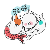 toro and tama with cats sticker #5313728