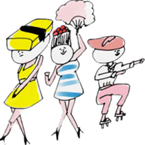 toro and tama with cats sticker #5313735