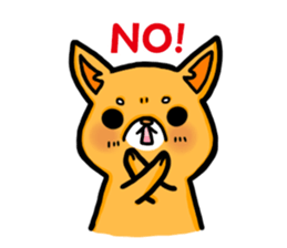 bandage bear&shiba inu 02 sticker #5313798