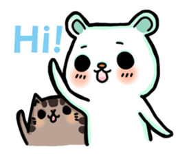 bandage bear&shiba inu 02 sticker #5313799