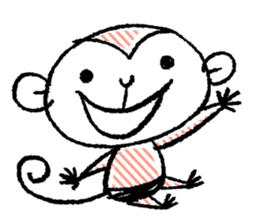 Small monkey's daily life sticker #5314676