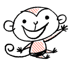 Small monkey's daily life sticker #5314676