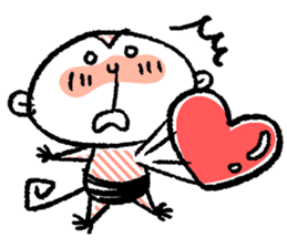 Small monkey's daily life sticker #5314684
