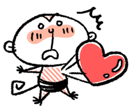 Small monkey's daily life sticker #5314684