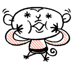 Small monkey's daily life sticker #5314688