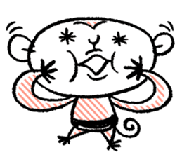 Small monkey's daily life sticker #5314688