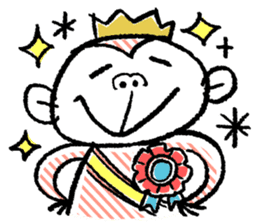 Small monkey's daily life sticker #5314695