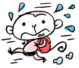 Small monkey's daily life sticker #5314703
