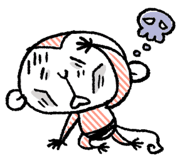 Small monkey's daily life sticker #5314704