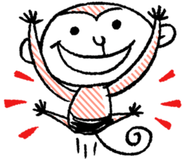 Small monkey's daily life sticker #5314709