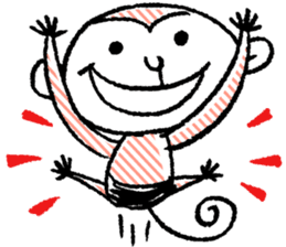 Small monkey's daily life sticker #5314709