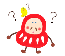 Careless daruma doll DON sticker #5315250