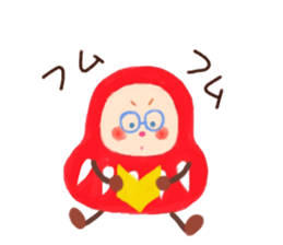 Careless daruma doll DON sticker #5315253